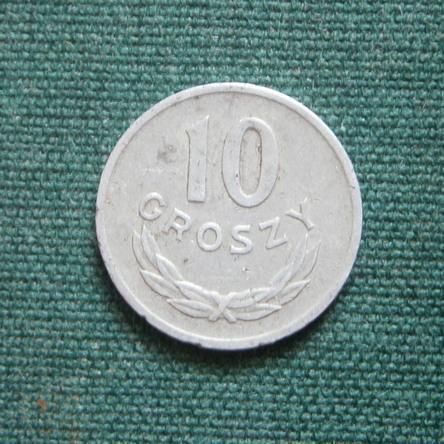 10 грошей 1961 Польша