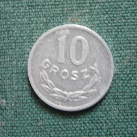 10 грошей 1965  Польша 