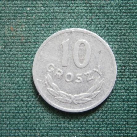 10 грошей 1968  Польша 