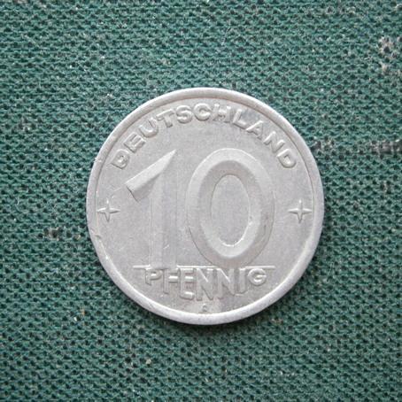  Германия (ГДР)  10 пфеннигов 1948 А 