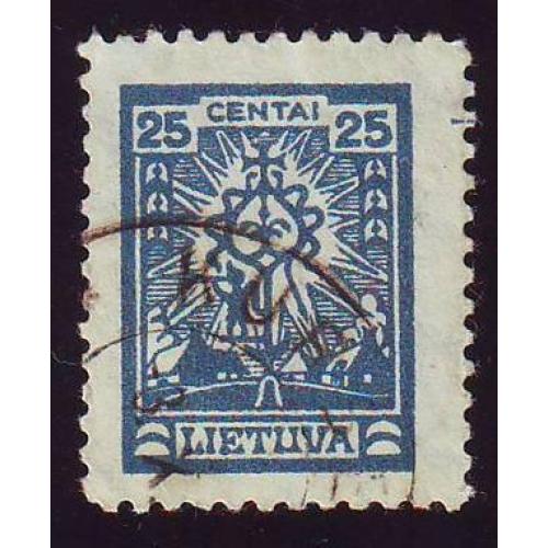 1923 Литва 25 ст. Литовский крест