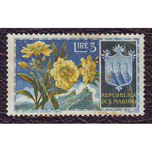 1953   Сан-Марино   I  Гербы | Растения  | Цветы
