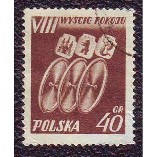   Польша 1955 Спорт  Велосипедный спорт   8 Велогонка мира