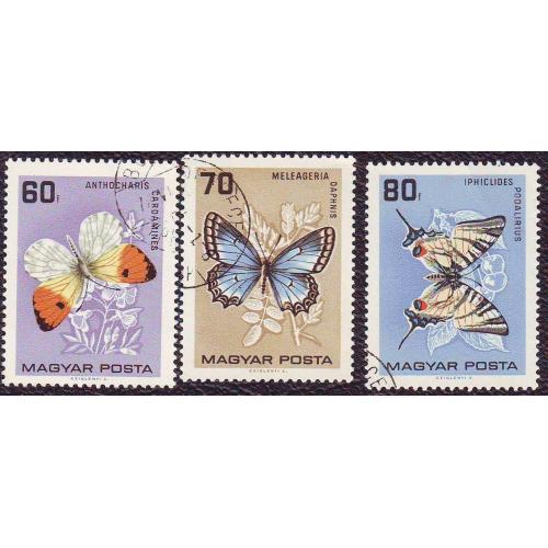  Венгрия 1968 Фауна Бабочки  Насекомые