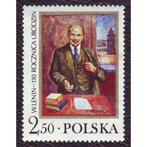   Польша 1980 Личности Главы государств  Политики  Революционеры  В.И. Ленин  Негашеная