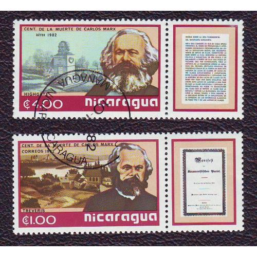  Никарагуа 1982 Личности Карл Маркс Серия