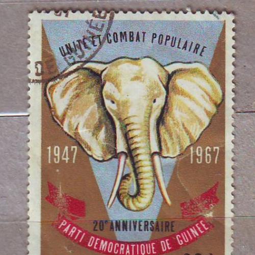   Гвинея 1967 Фауна Слон
