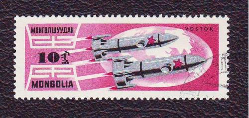  Монголия 1965 Космос Ракетаы
