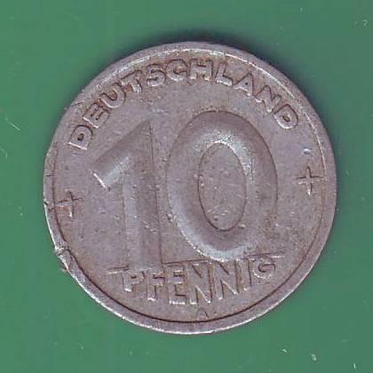  Германия (ГДР)  10 пфеннигов 1948 А