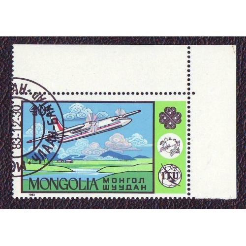 Монголия 1983 Авиация Самолет 