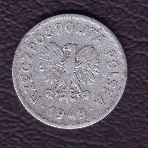 Польша 1 злотый  1949