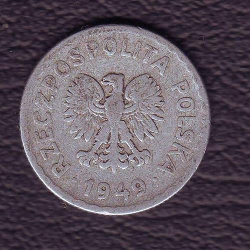 Польша 1 злотый  1949