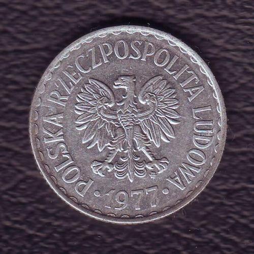 Польша 1 злотый  1977