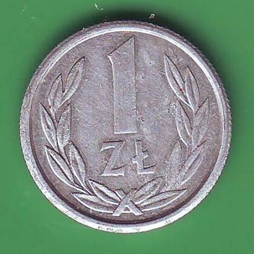 Польша 1 злотый  1989 