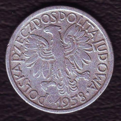 Польша 2 злотых  1958 