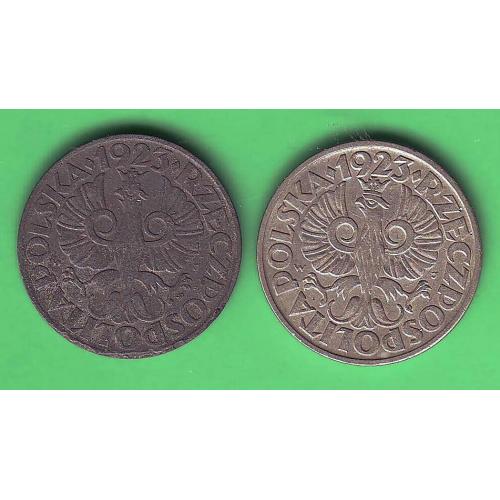 Польша 20 грошей +20 грошей 1923 Генерал губернаторство Выпушены в 1939 во время окупации Германией