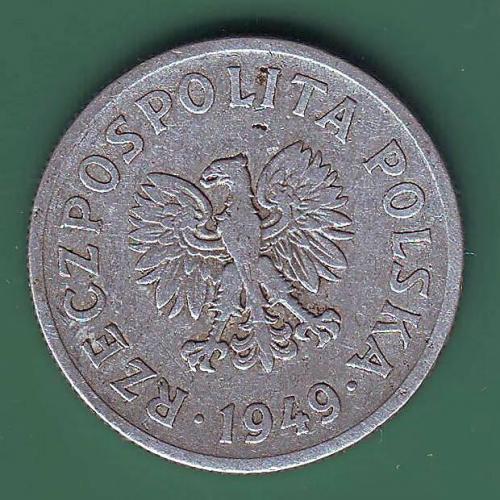 Польша 50 грош 1949 