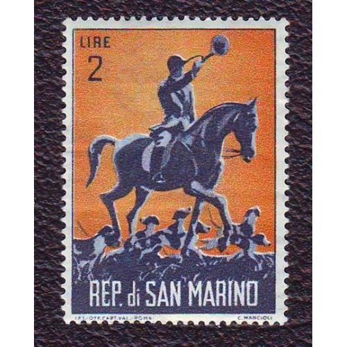  Республика  Сан Марино 1962  Охота Негашеная