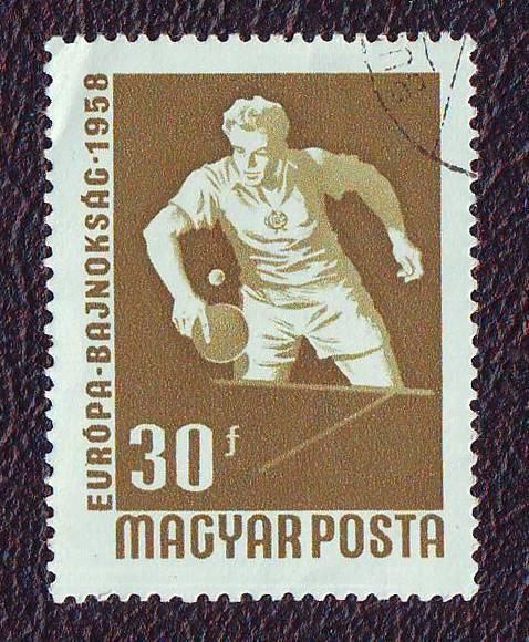    Венгрия 1958 Спорт Чемпионат Европы по настольному теннису