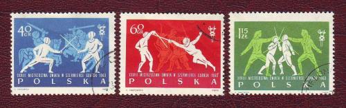  Польша 1963 Спорт Чемпионат мира по фехтованию  Серия