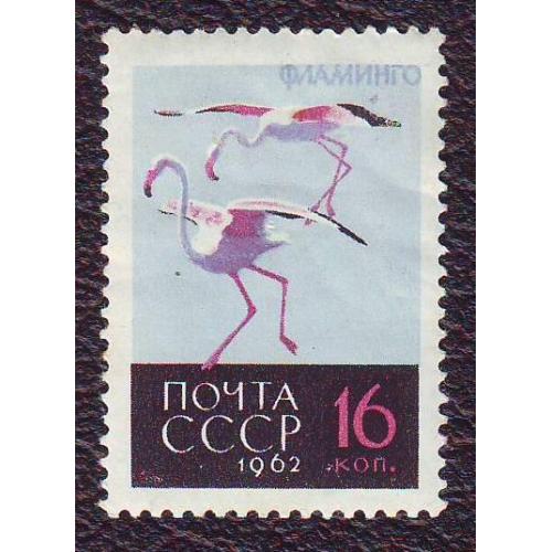  СССР 1962 Фауна Птицы Фламинго Негашеная