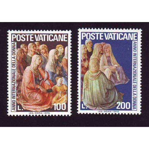 Ватикан  1975 Международный год женщин Серия Негашеная 