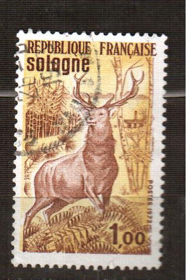 Франция. Фауна, олень марка