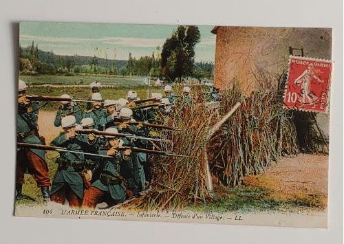 Французская армия Стрельба из укрытия Маскировка Форма Ружье с штыком