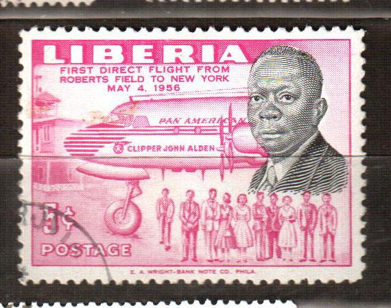Либерия Первый полет марка