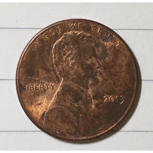 Монета 1 цент 2013 год 