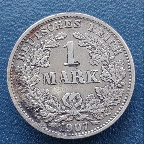 Монета 1 Рейхс Марка 1907 