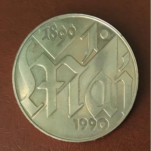 Монета 10 марок,медь-никель-цинк"А",1990 год, Германия