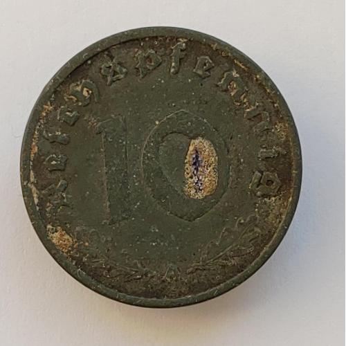 Монета 10 пфеннигов 1940 А