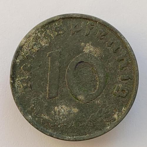 Монета 10 пфеннигов 1942 А
