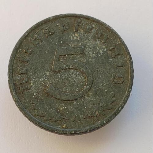 Монета 5 пфеннигов 1941 