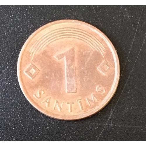 Монета Латвия 1 сантим,1997
