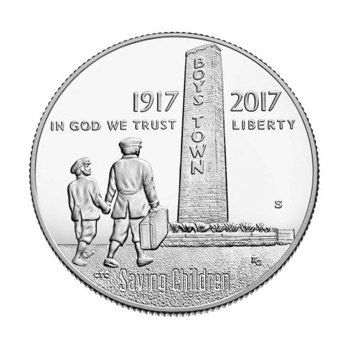Памятная монета 50 центов США 2017 «Boys Town» Proof