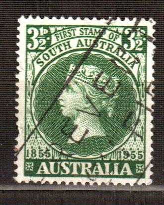 Первая марка Южной Австралии 1855-1955