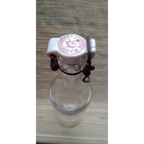 Старинная бутылка Минеральная вода Goeppinger M.Wasser