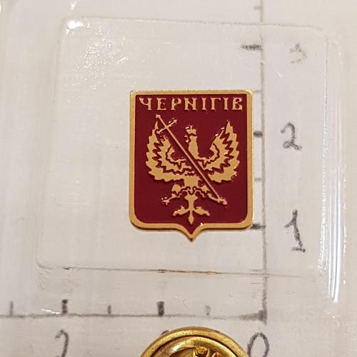Значок в тяж. мет. герб міста Чернігів