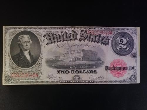 Купюра США 2 долара 1917 року