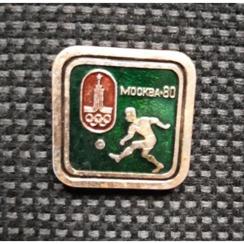 Значок Олімпіада Футбол 1980 Олімпійські ігри футбольний турнір Спорт