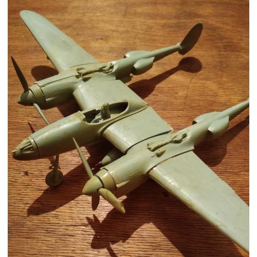 Редкая модель самолет P-38 Lightning истребитель США игрушка