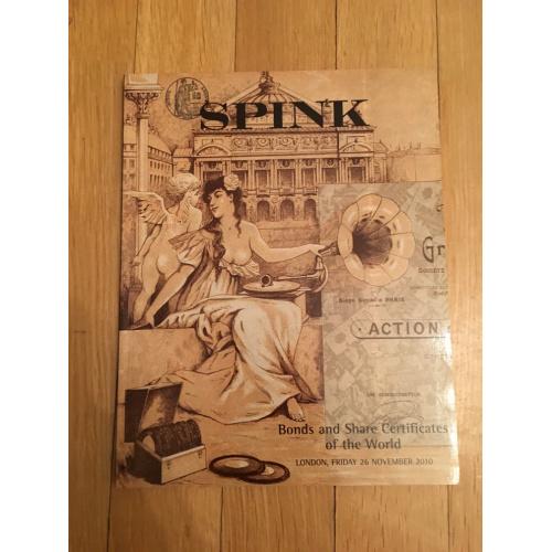 Каталог аукциона по скрипофилии Spink 2010 г.