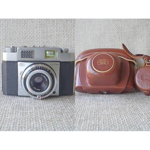 №524 Старинная фотокамера Цейс икон Германия селеновая пластина в рабочем состоянии светофильтр