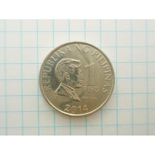 №624.2 Монета Филиппины 1 Писо Piso 2014