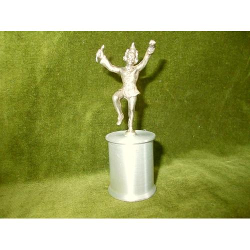 №99 Фигурка миниатюрная Танцор металл бронза посеребренная из Германии
