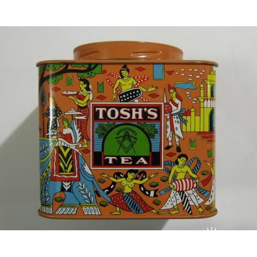 Чай коробка TOSH'S TEA Индия, масоны 20 век СССР