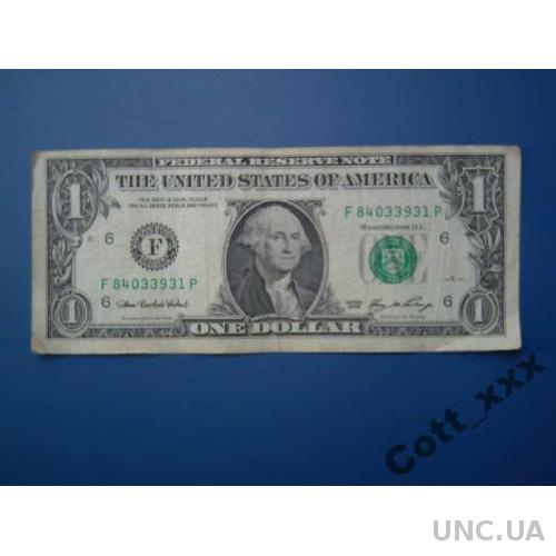1 доллар 2006 год ./ F / - Джорджия - Атланта