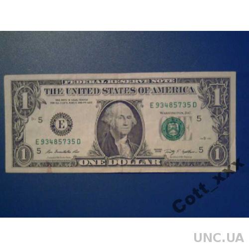 1 доллар 2009 г. /Е/ - Вирджиния - Ричмонд - США